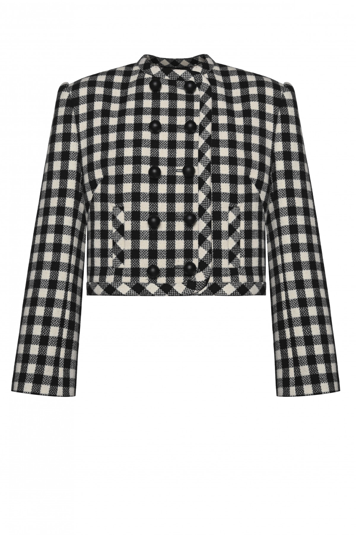 GEORGE KEBURIA - CHECKED DOUBLE-BREASTED JACKET